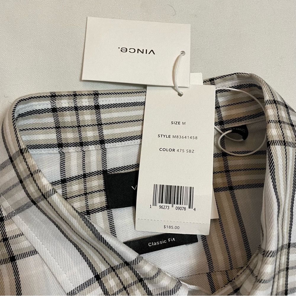 Vince NWT New $185 Vince Caspian Plaid Short Sleeve Button-Up Shi Size US M / EU 48-50 / 2 - 7 Thumbnail