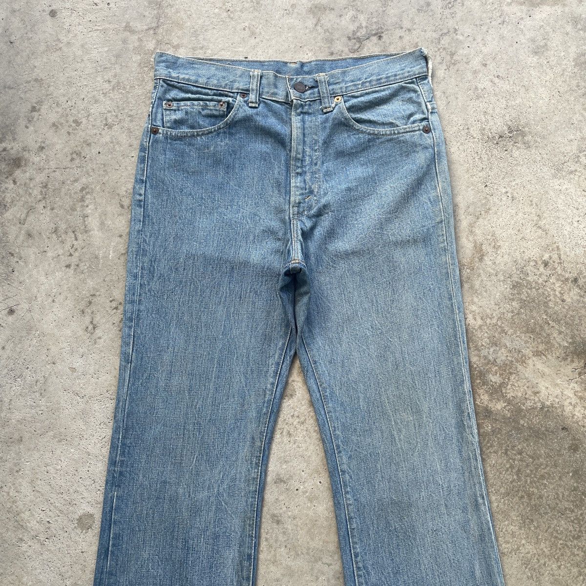 Levi's 80s Vintage Levis 517 Flare Faded Jeans Bootcut Denim Pants Size US 30 / EU 46 - 3 Thumbnail