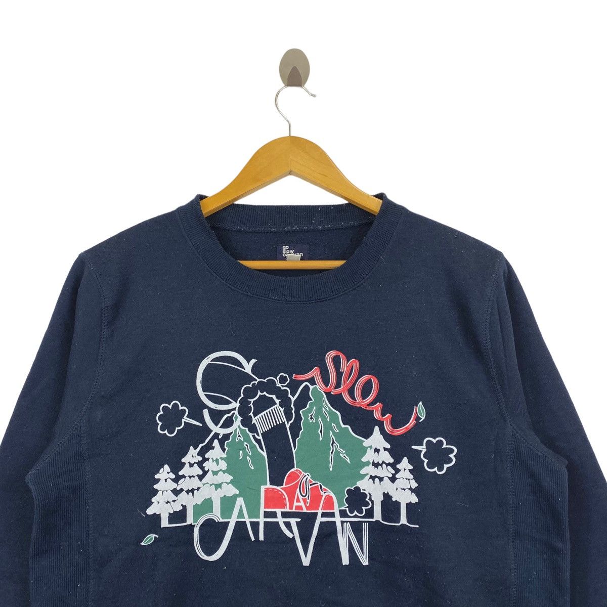 go slow caravan GO SLOW CARAVAN Outdoor Hiking Brand Print Pocket Navy Size US M / EU 48-50 / 2 - 2 Thumbnail