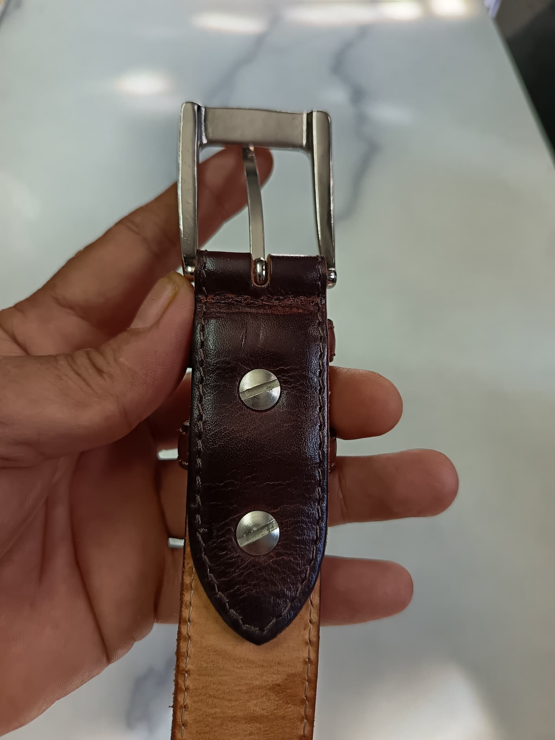 ABAHOUSE × Japanese Brand × Leather ABAHOUSE leather belt max size 31 inc Size 32 - 3 Thumbnail
