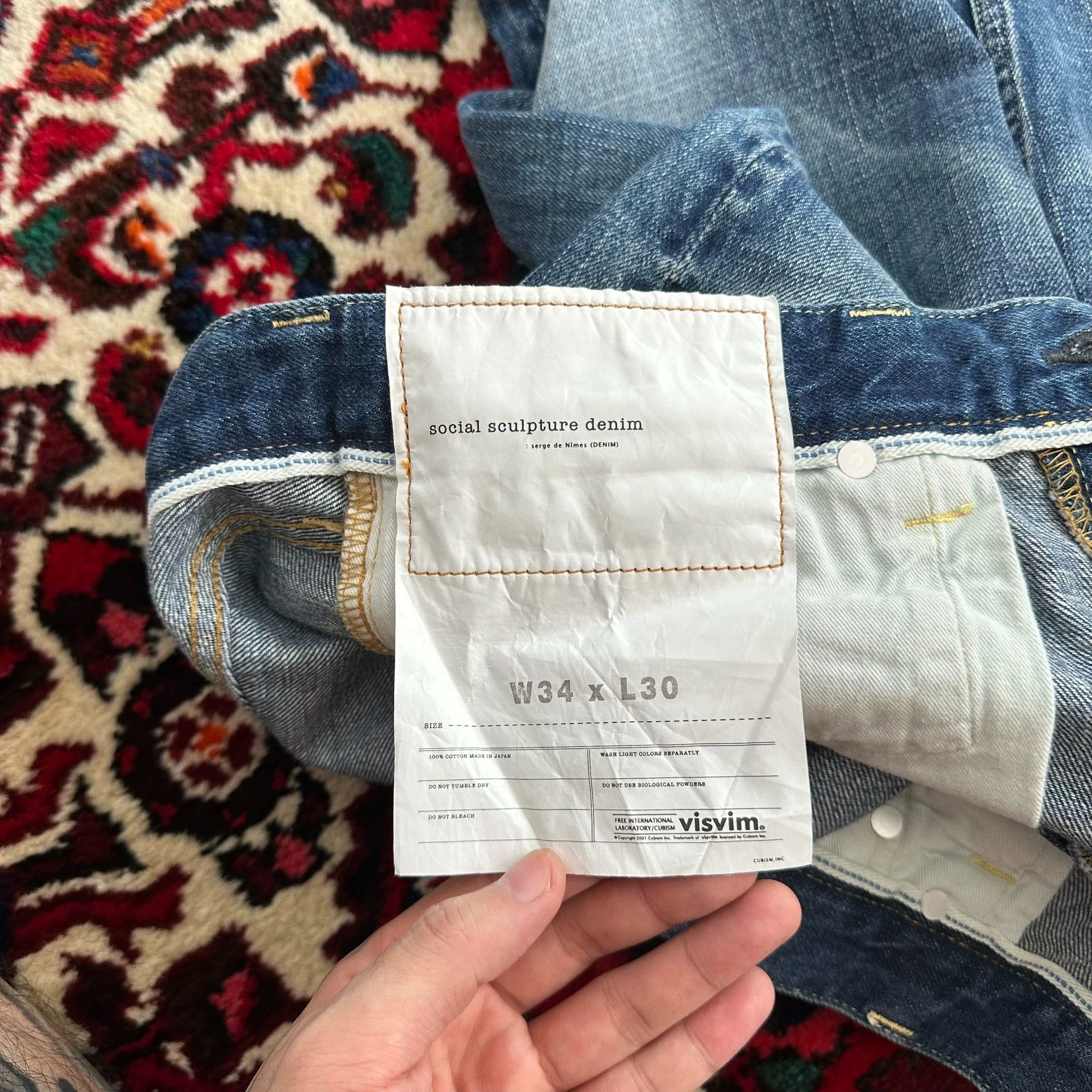 Visvim visvim 12AW 03D9 sky blue denim jeans w34l30 Size US 34 / EU 50 - 7 Thumbnail