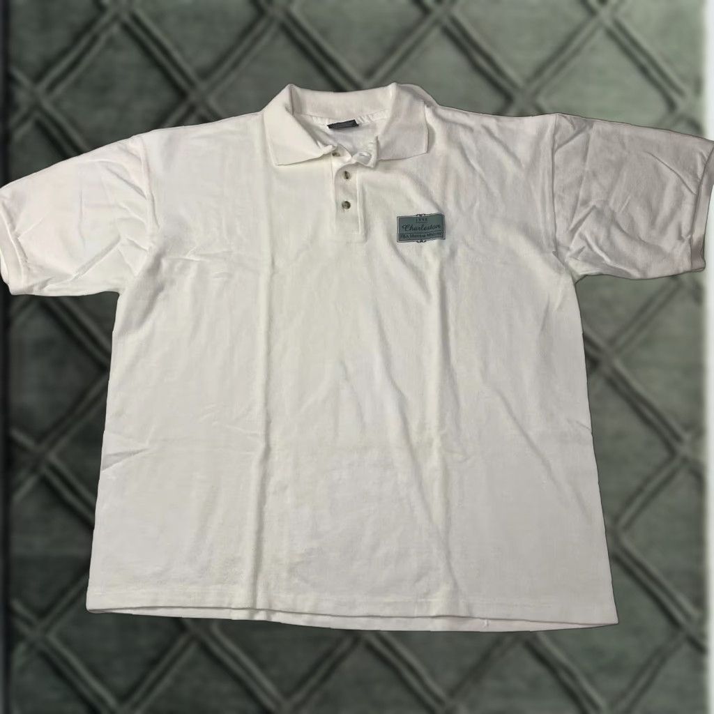 Vintage VINTAGE Ultra Club Collection Polo Shirt XL White 1990s 1998 PBA Mid Year Meeting Made in USA Mens Polo Rugby Short Sleeve Sportswear/Beach Size US XL / EU 56 / 4 - 1 Thumbnail