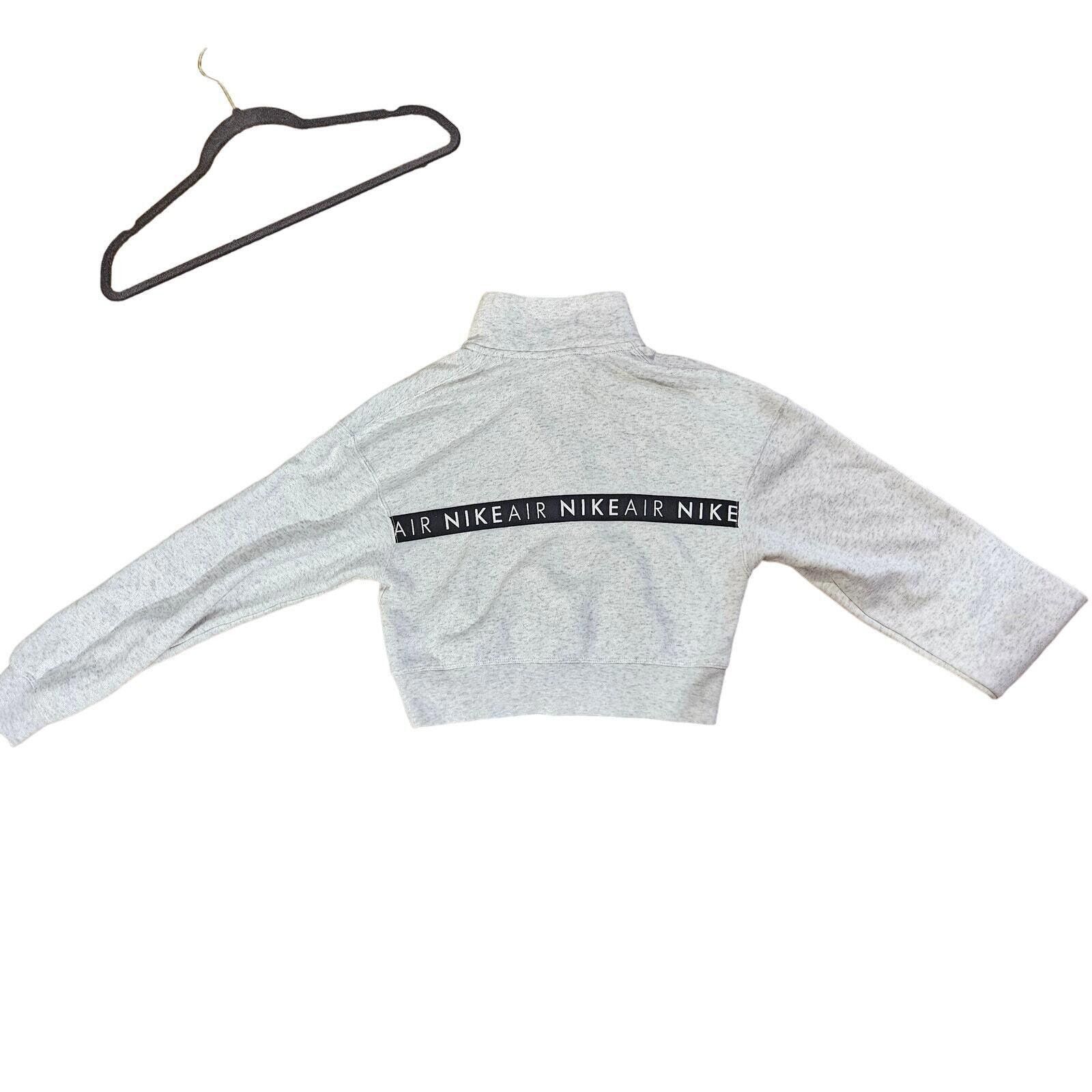 Nike Nike Women's Air Half-Zip Cropped Sweatshirt SZ XSM Size XS / US 0-2 / IT 36-38 - 4 Thumbnail
