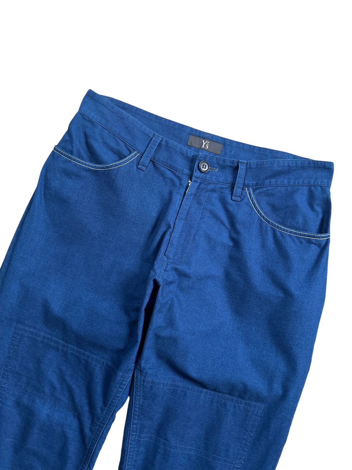 Y's × Yohji Yamamoto Yohji Yamamoto Y’s Doube Knee Indigo Pants Size US 33 - 3 Thumbnail
