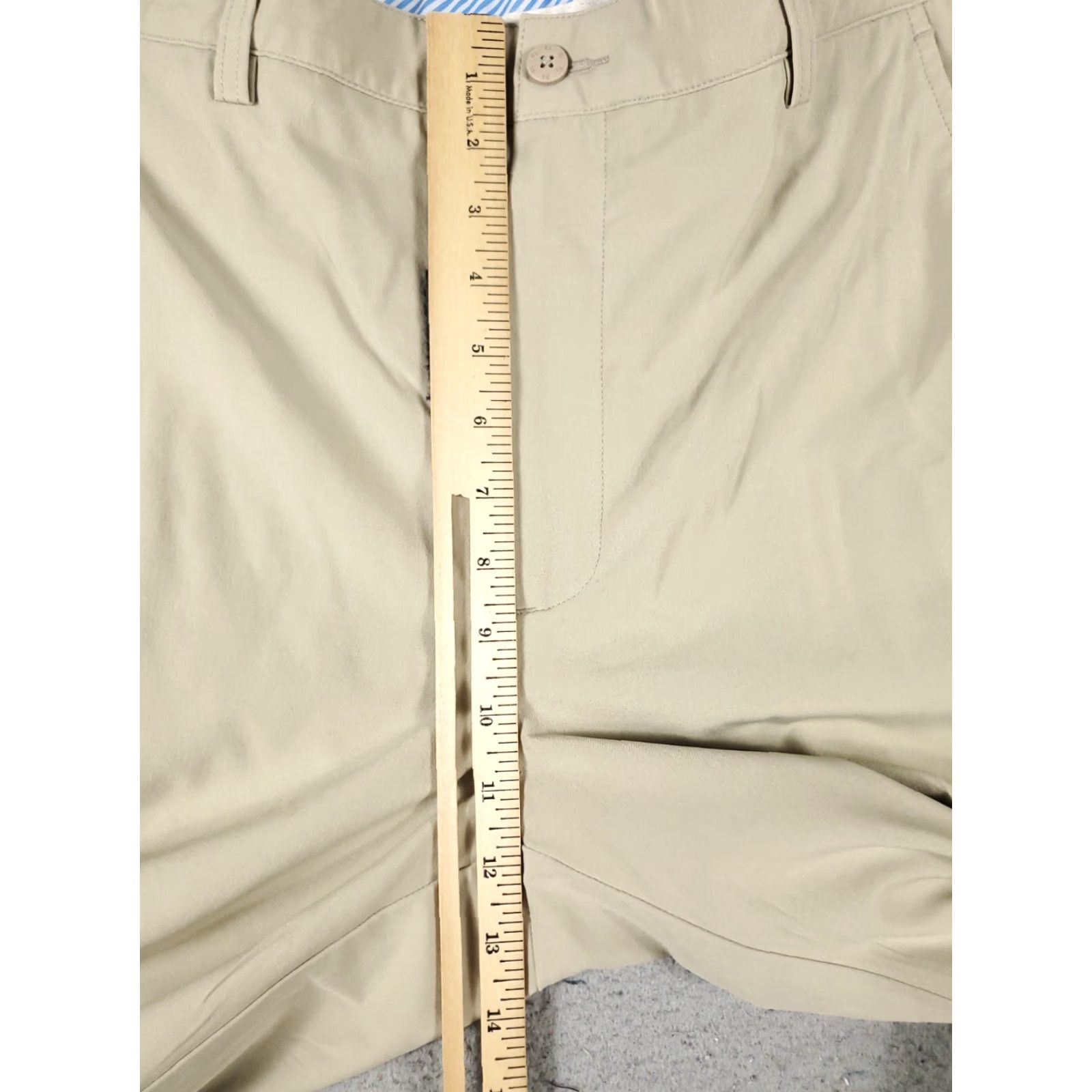 Footjoy FootJoy Chino Pants Mens 34x30 Beige Flat Front Stretch Trousers Size US 34 / EU 50 - 3 Thumbnail