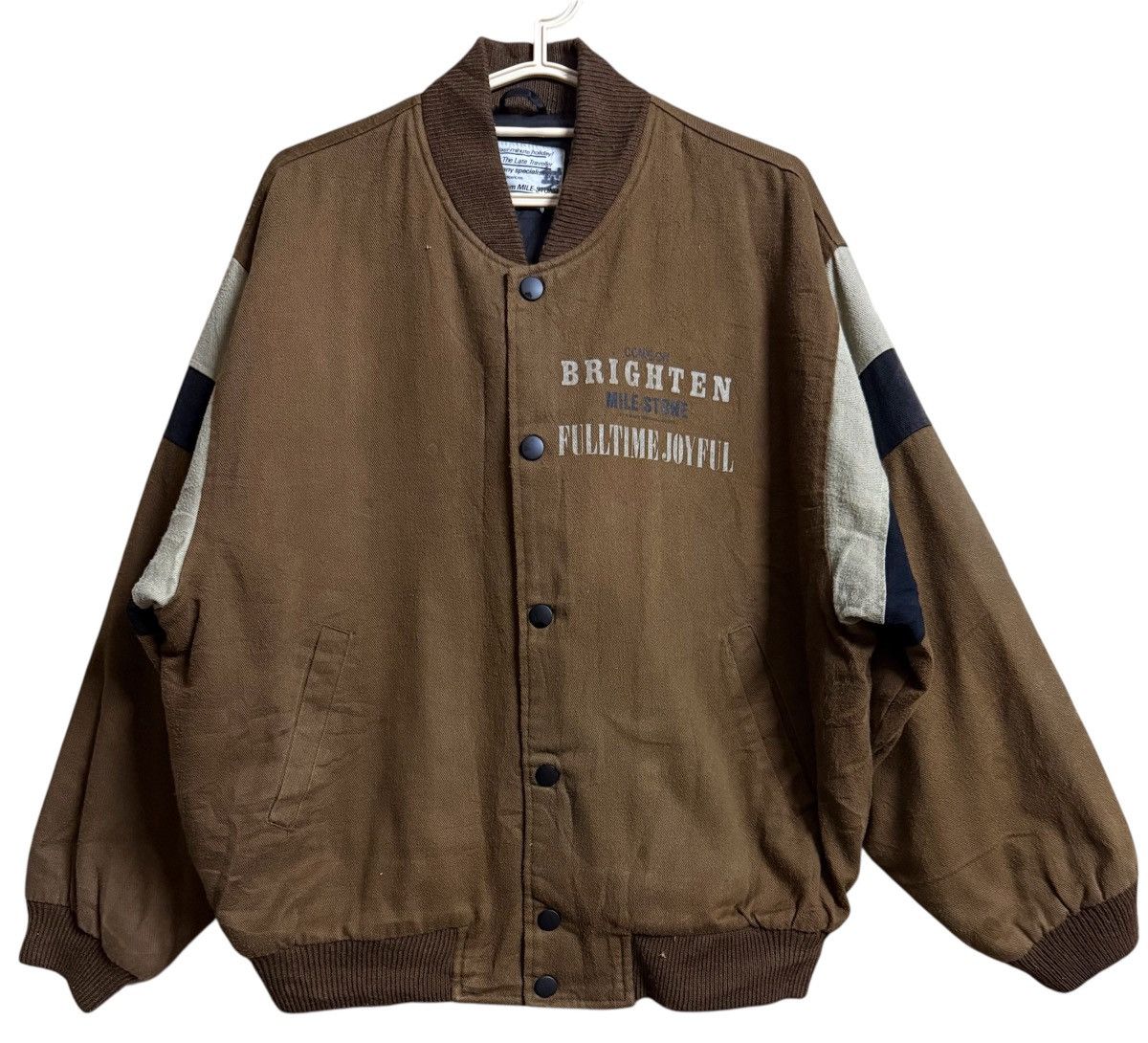 Japanese Brand × Vintage Vintage Varsity BRIGHTEN JACKET Size US L / EU 52-54 / 3 - 1 Thumbnail