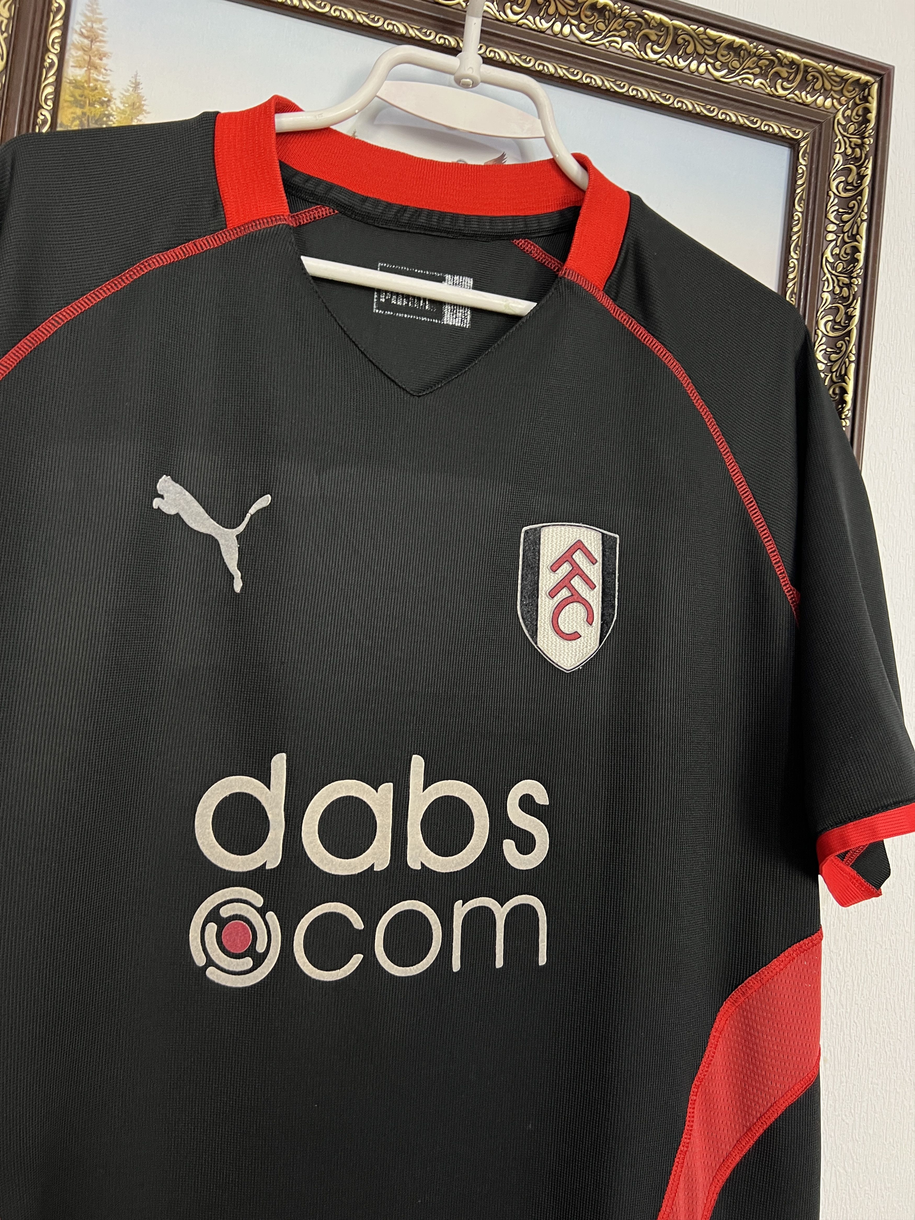 Puma Fulham football shirt Soccer Puma Jersey Mens Trikot Black Size US XXL / EU 58 / 5 - 3 Thumbnail