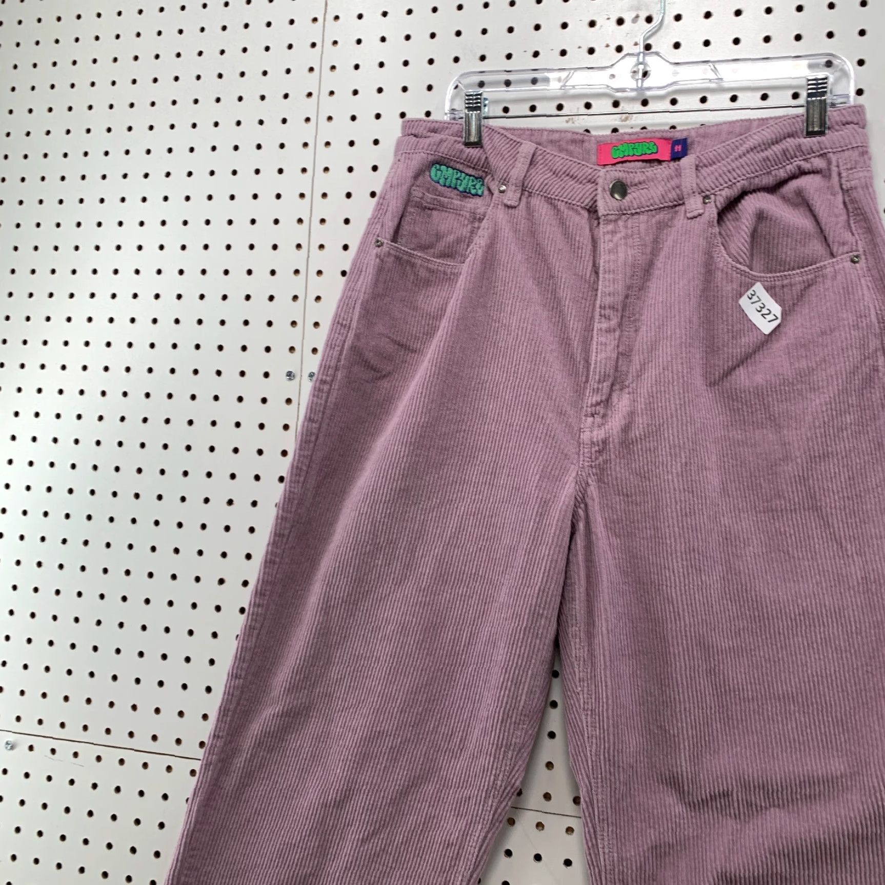 Empyre Empyre Women's Corduroy Pants Size 11 Purple Straight Wide Leg 32x30 Casual Size 32" / US 10 / IT 46 - 5 Thumbnail