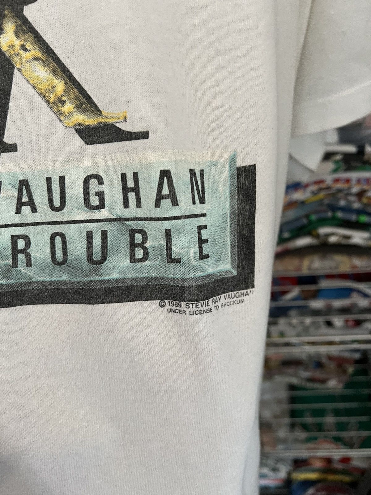 Brockum 1989 Stevie Ray Vaughan and Double Trouble Tour Tee 80s Size US XL / EU 56 / 4 - 5 Thumbnail