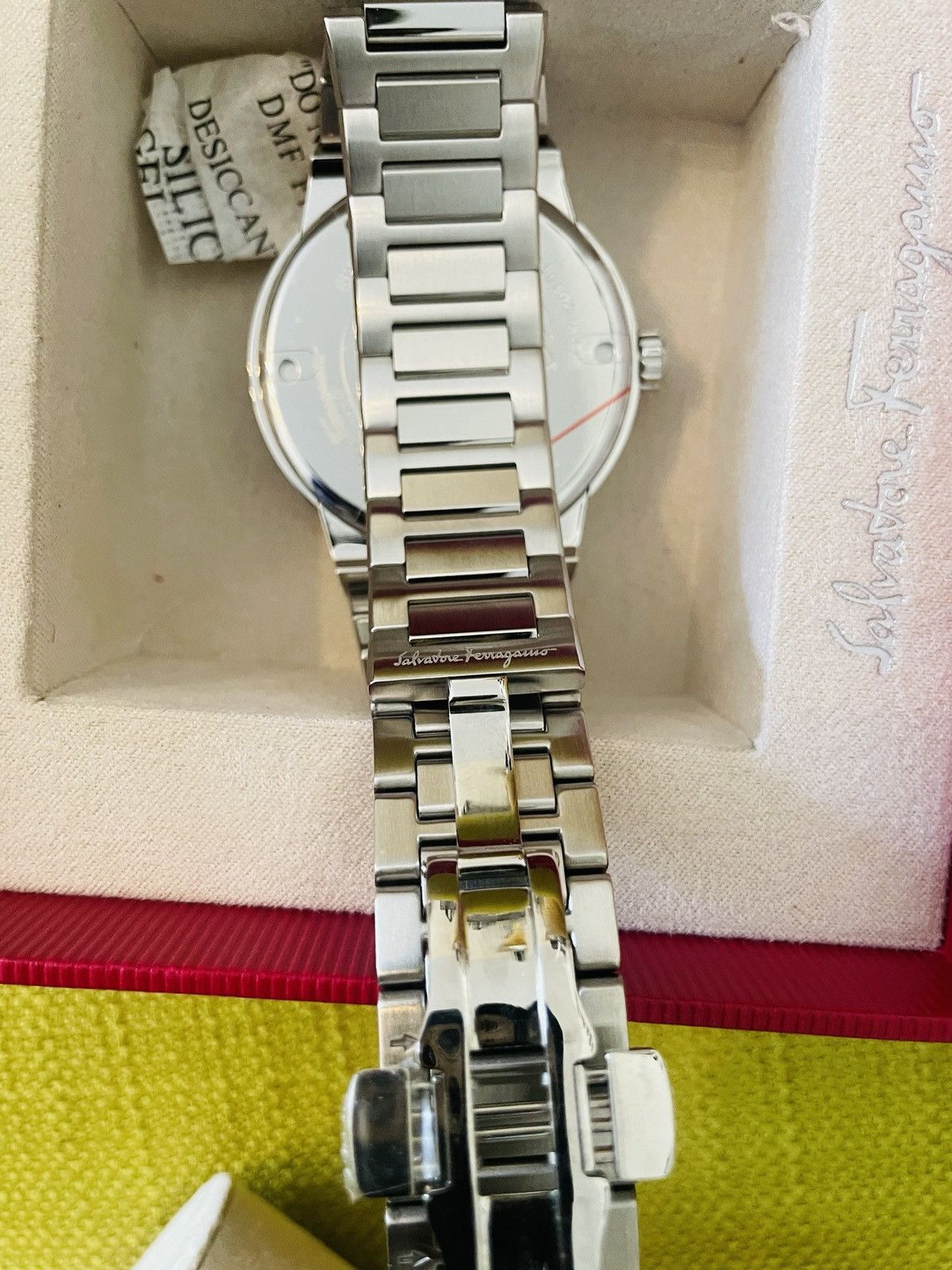 Salvatore Ferragamo Salvatore Ferragamo Silver Men's Steel Bracelet Watch Size ONE SIZE - 6 Thumbnail