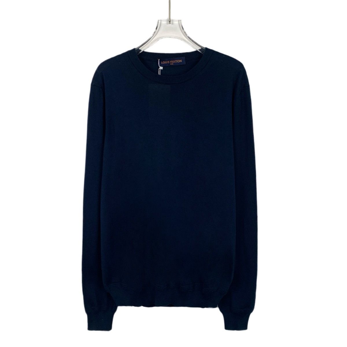 Louis Vuitton Louis Vuitton Navy Logo Embroidered Cotton Knit Size US M / EU 48-50 / 2 - 1 Thumbnail
