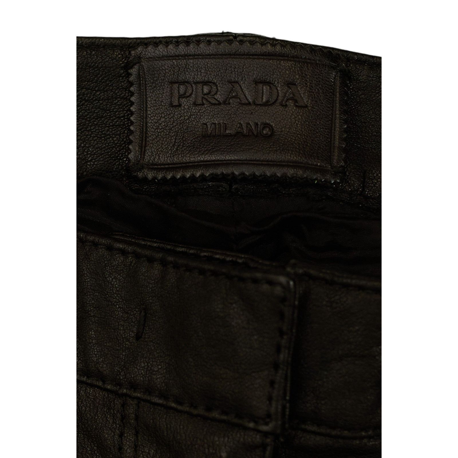 Prada F/W 2011 Leather Slim Trousers Size 28" / US 6 / IT 42 - 4 Thumbnail