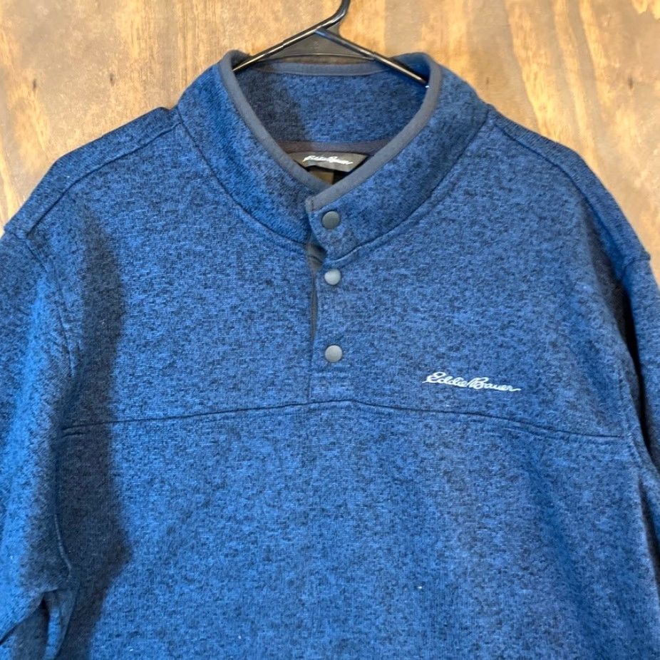 Eddie Bauer VINTAGE Eddie Bauer Mens Sweatshirt Blue Radiator Fleece Snap Mock Neck Long Sleeve XXL Size US XXL / EU 58 / 5 - 2 Thumbnail