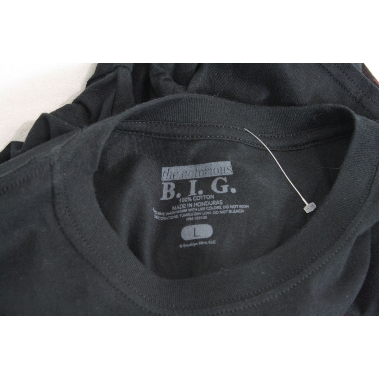 Band Tees × Rap Tees NWT Notorious BIG Biggie Smalls Black Parking Lot Style Rap Size US L / EU 52-54 / 3 - 4 Thumbnail