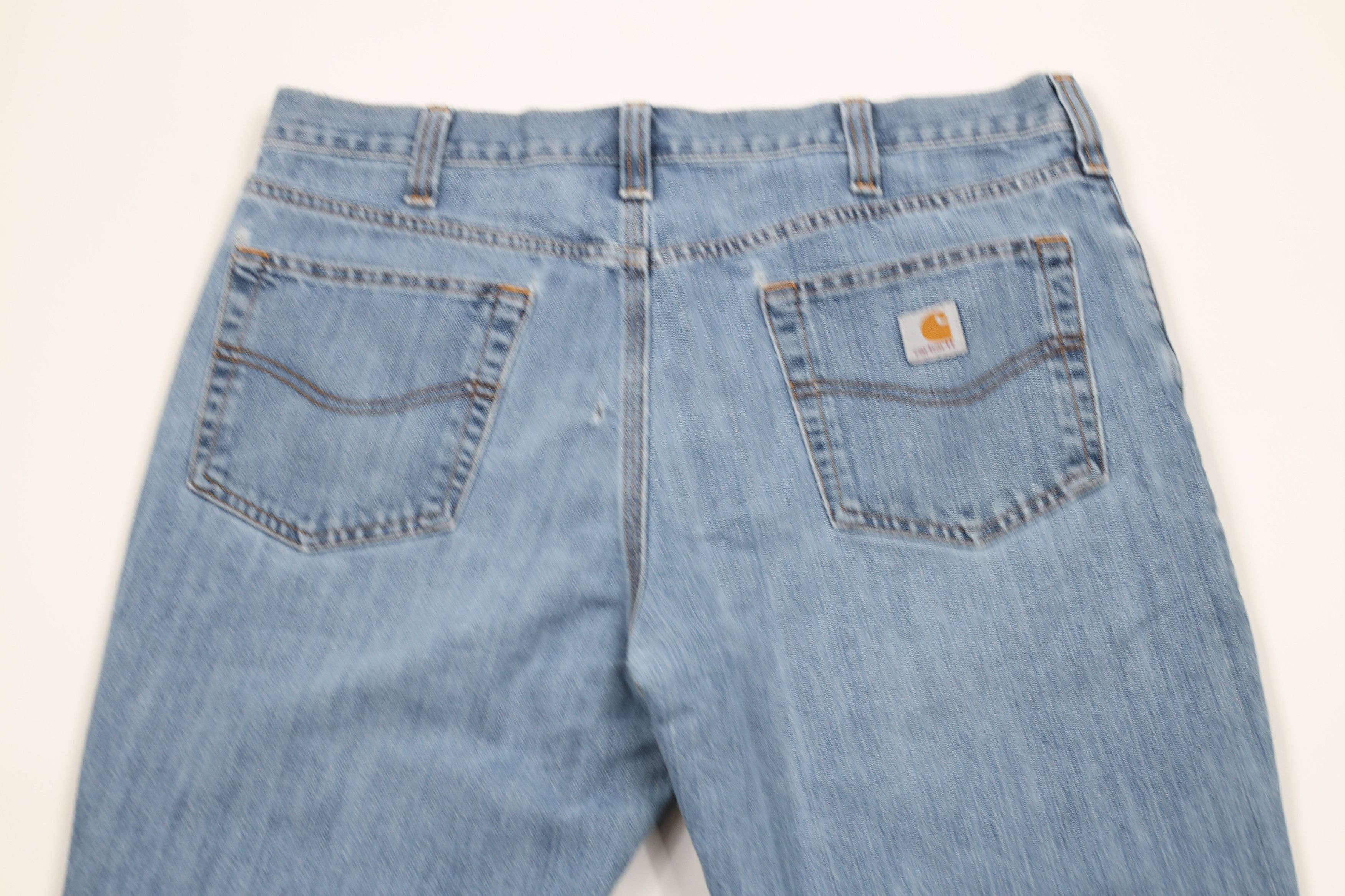 Carhartt × Vintage Vintage Y2K Carhartt Spell Out Relaxed Fit Denim Jeans Blue Size US 36 / EU 52 - 14 Thumbnail