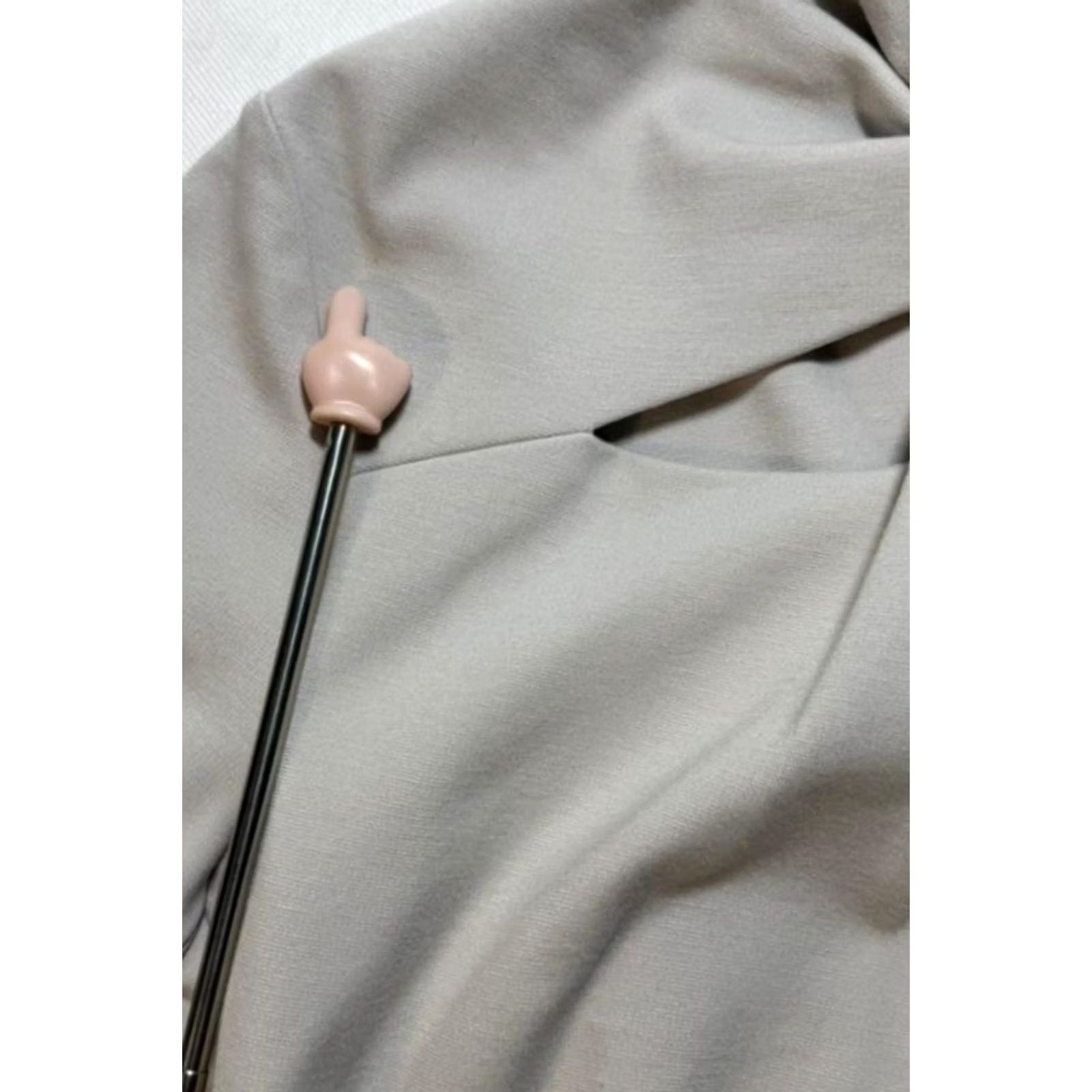 Giorgio Armani Giorgio Armani Bnwt High Neck Tie Detail Midi Dress Long Sleeve Ruched EU 44 Gray Jacquard Dress Size 44, Regular, Women Size M / US 6-8 / IT 42-44 - 7 Thumbnail