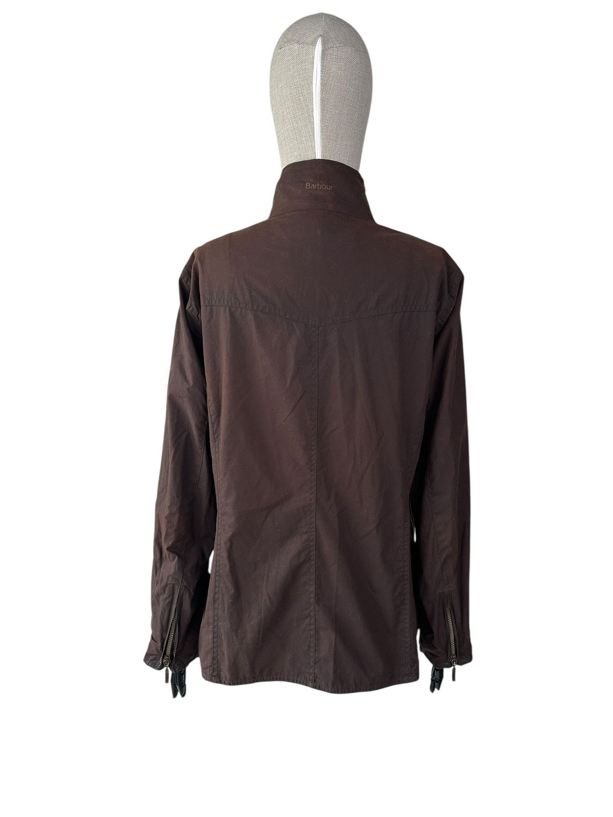 Barbour Ladies BARBOUR Flyweight Wax Utility Brown Coat Jacket UK 18 Size XL / US 12-14 / IT 48-50 - 3 Thumbnail