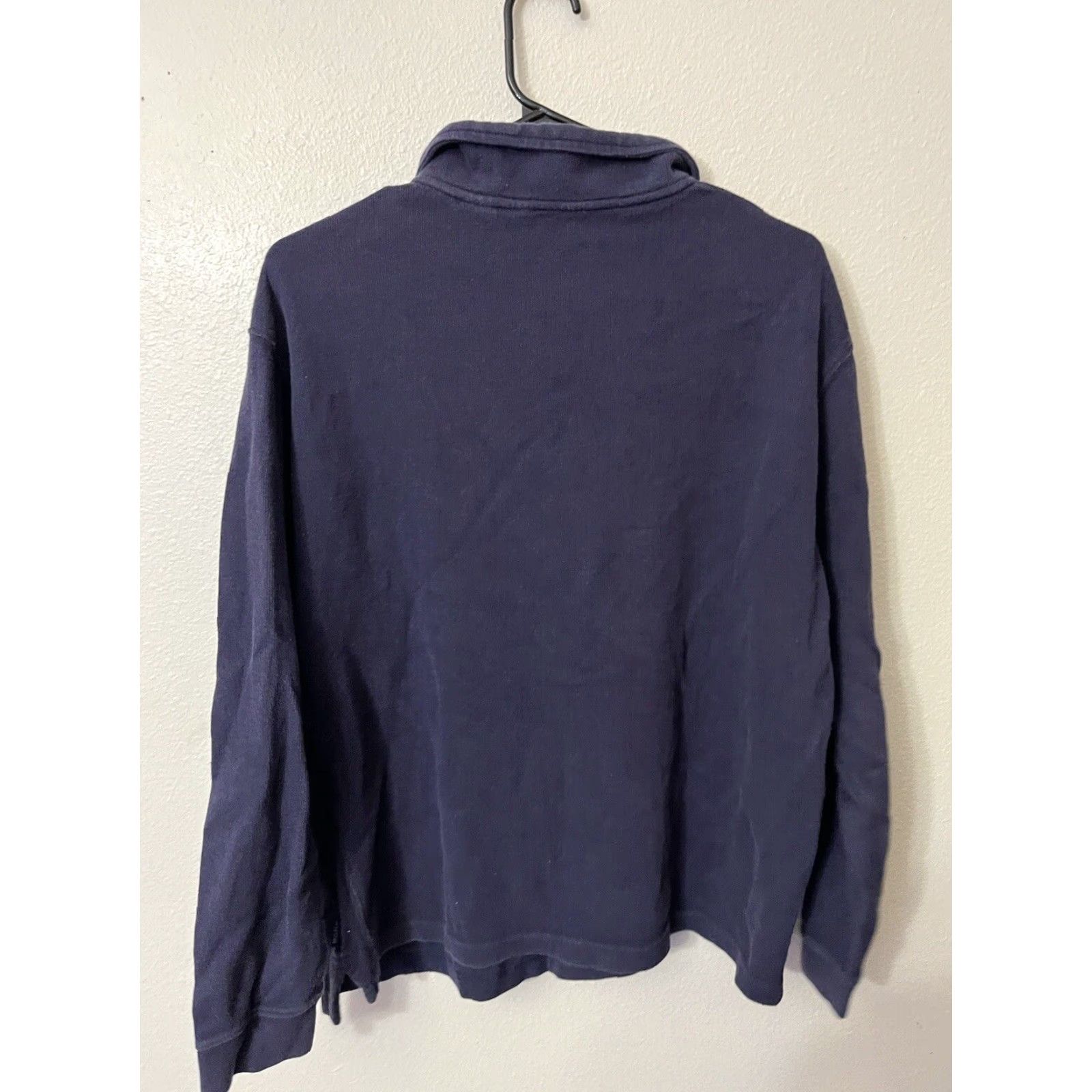Izod IZOD Pullover Shirt Mens L Navy Blue Long Sleeve Zip 1/4 Navy Blue Size US L / EU 52-54 / 3 - 4 Thumbnail