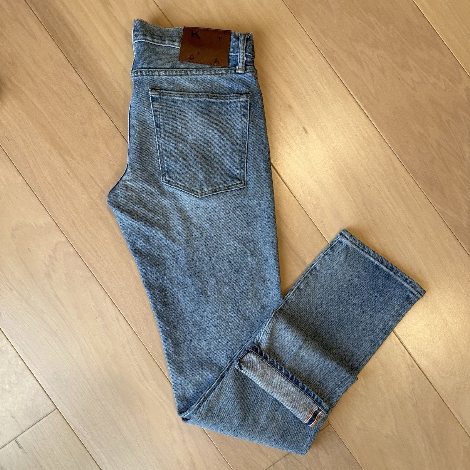 KATO Hiroshi Kato Selvedge Jeans 31 Blue Pen Slim Streeatwear Size US 31 - 2 Thumbnail