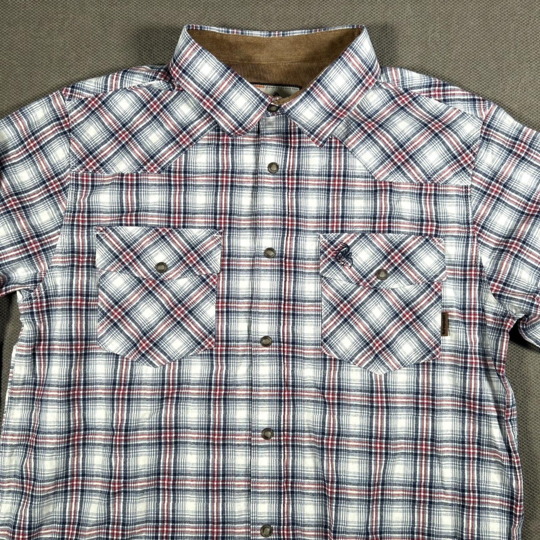 Vintage VINTAGE Legendary Whitetails Shirt Mens Large Snap Button Up Flannel Plaid Pockets Size US L / EU 52-54 / 3 - 2 Thumbnail