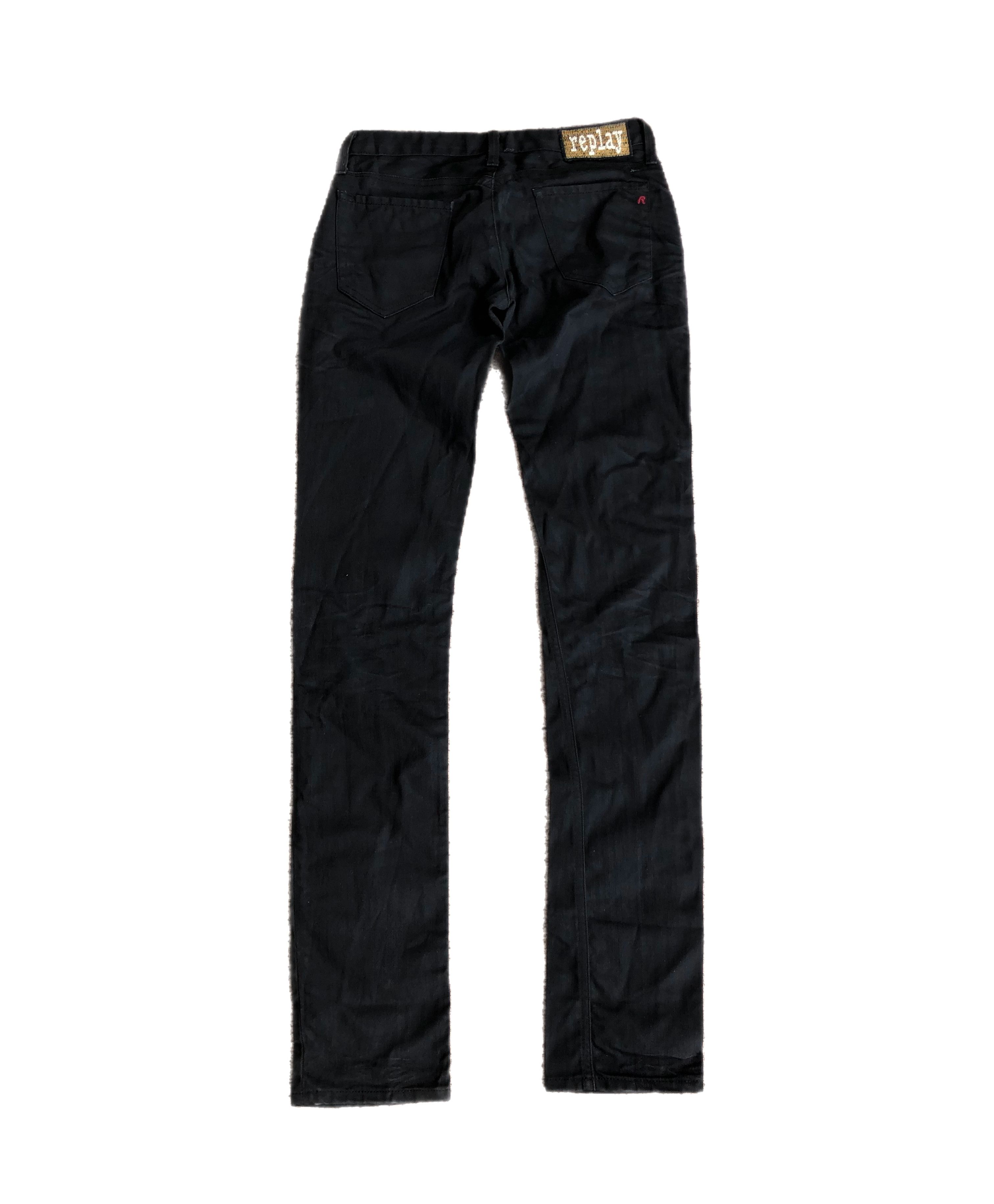 If Six Was Nine Replay Skinny Jeans Vkei Style Y2k Japanese Avant Garde Size US 28 / EU 44 - 2 Thumbnail