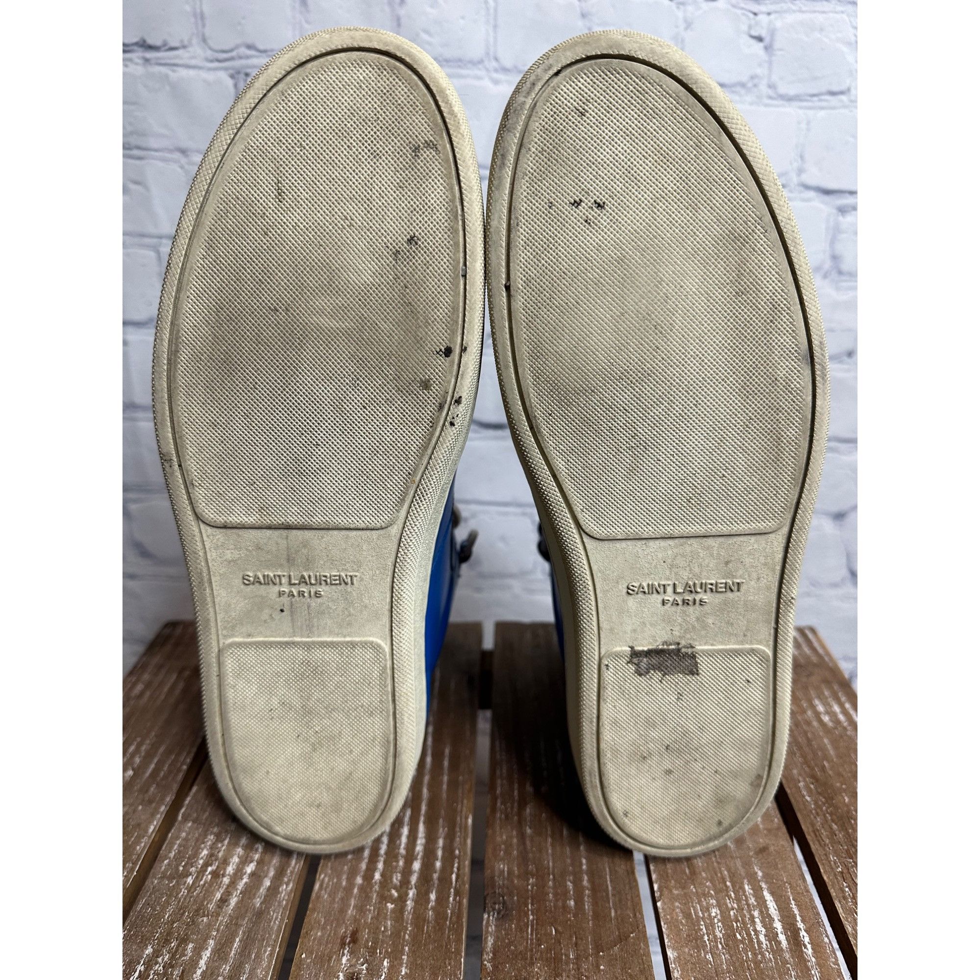 Saint Laurent Paris Saint Laurent Paris Leather SL/ 12H Sneakers Size US 8.5 / EU 41-42 - 7 Thumbnail