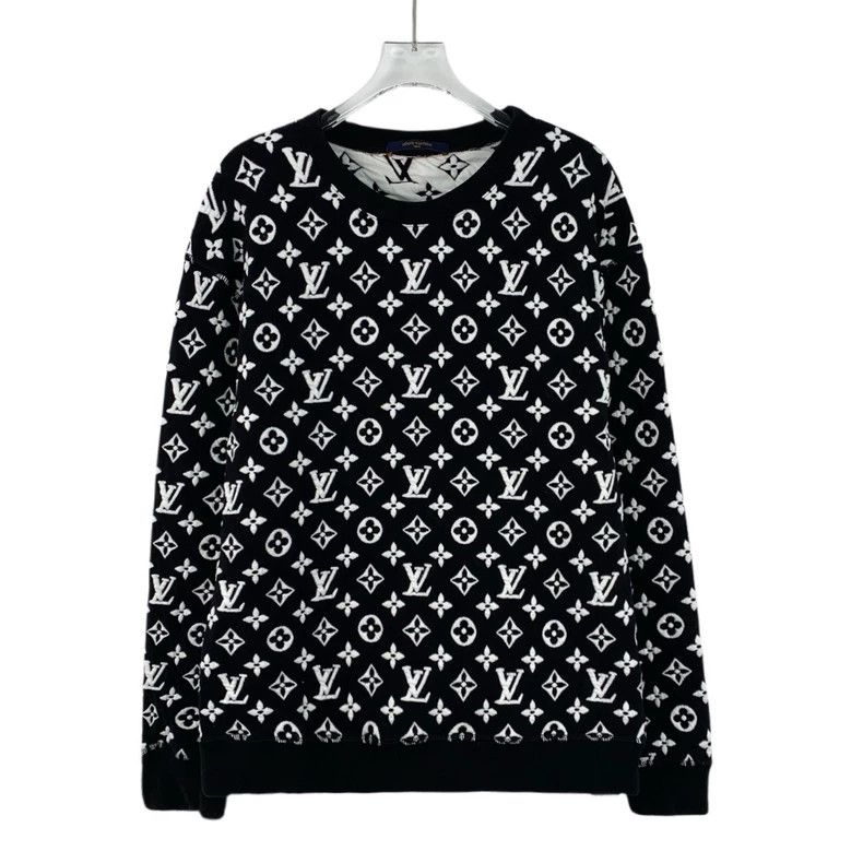 Louis Vuitton Louis Vuitton Cotton crewneck long-sleeve sweatshirt with Size US L / EU 52-54 / 3 - 1 Thumbnail