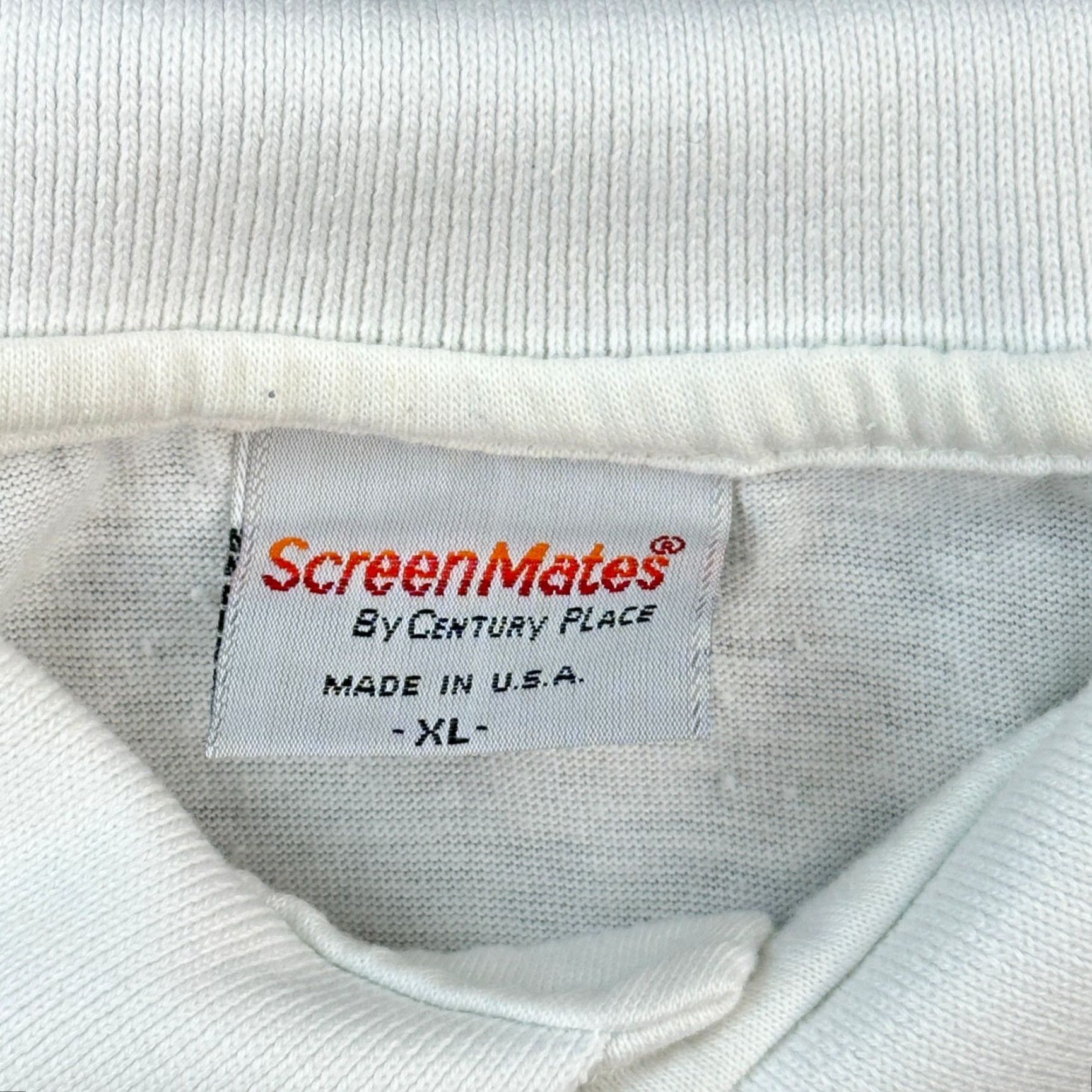 Vintage VINTAGE University of Maine Polo Shirt Mens XL 1988 Student Orientation USA Polo Shirt Mens XL White 80s Retro USA Mens Polo Shirt Size US L / EU 52-54 / 3 - 7 Thumbnail