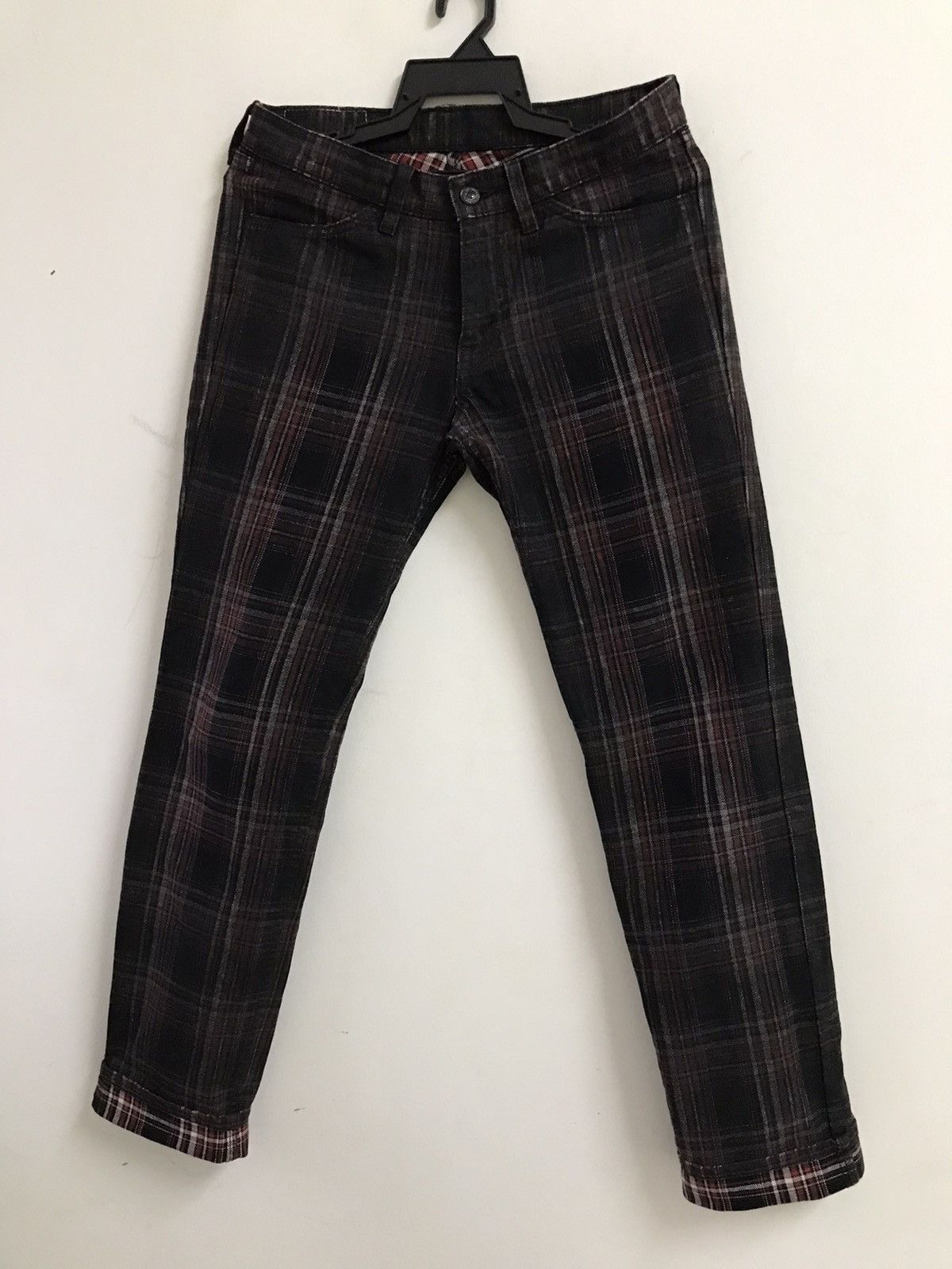 Japanese Brand × Levi's × Levi's Vintage Clothing Levi’s 519 Premium Collection Plaid Jeans Size US 30 / EU 46 - 4 Thumbnail