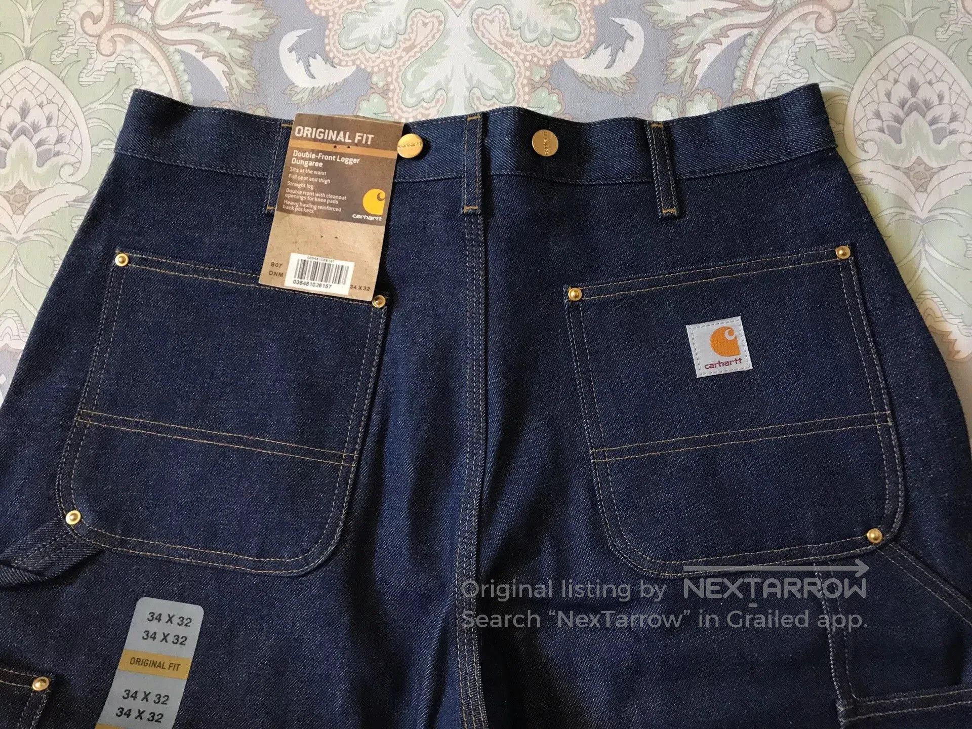 Carhartt Carhartt B07 Double Knee Raw Denim Jeans. Size US 34 / EU 50 - 5 Thumbnail