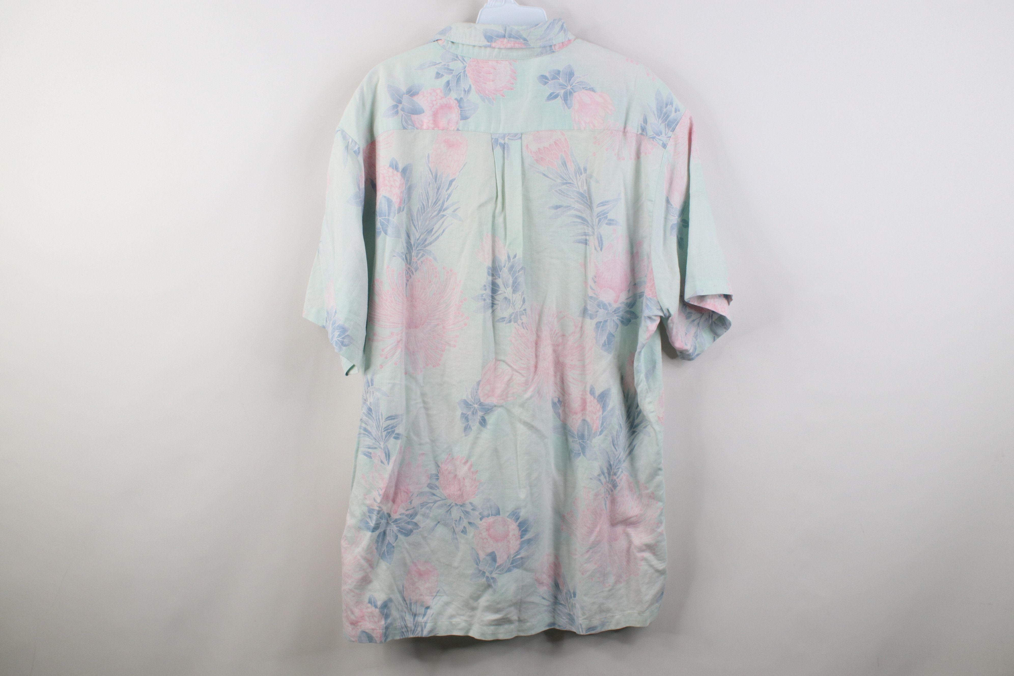 Vintage Vintage 90s Streetwear Flower Button Down Polo Shirt USA Size US XL / EU 56 / 4 - 12 Thumbnail