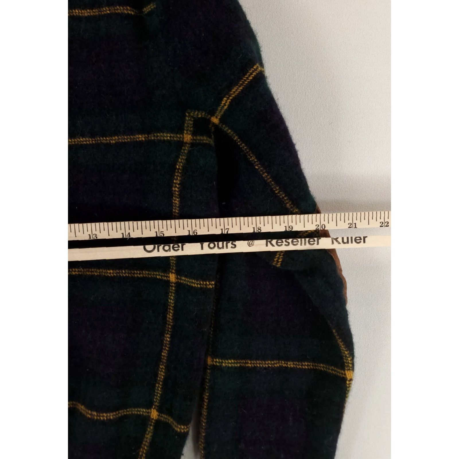 Polo Ralph Lauren Polo Ralph Lauren Sweater Womens S 100% Wool Blue Green Plaid Elbow Patches Multicolor Pullover - Polo Ralph Lauren Sweater S Womens Size S / US 4 / IT 40 - 6 Thumbnail