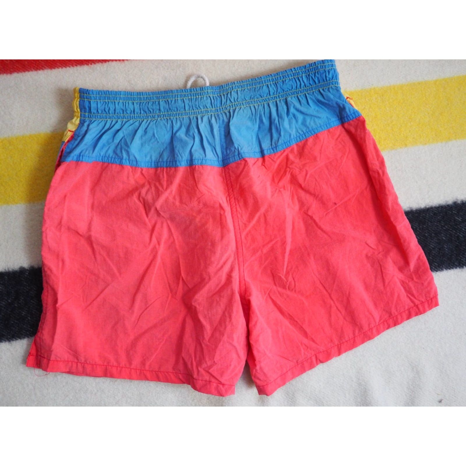 Ocean Pacific VTG 90s Ocean Pacific Trunks Shorts Mens 32 Navy Blue Surf Logo 14" Length 32W Size US 32 / EU 48 - 4 Thumbnail