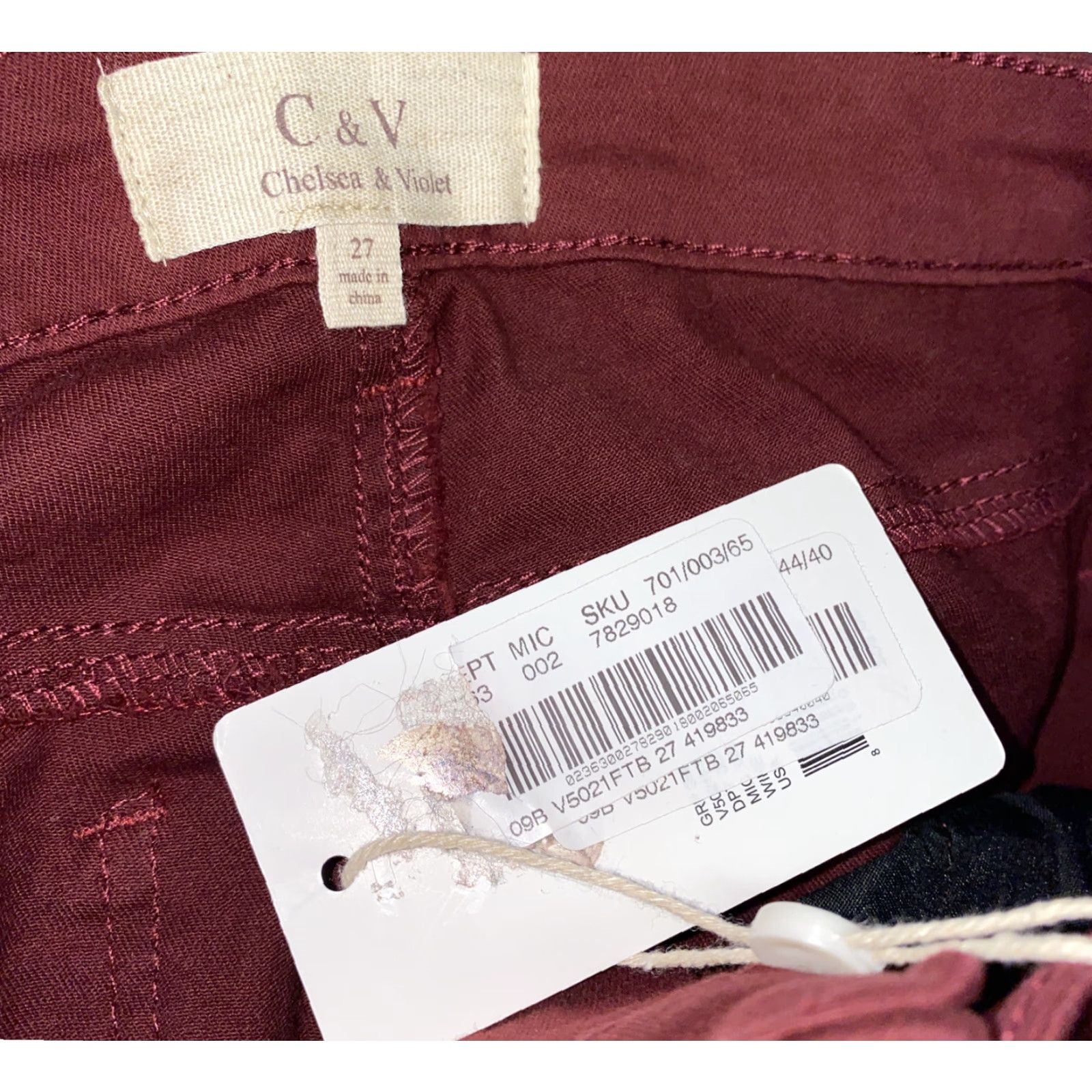 Vintage Chelsea And Violet Womens Pants Brown Cotton 27 27 NWT Casual Regular Size 27 X 27 Brown Size 27" / US 4 / IT 40 - 5 Thumbnail