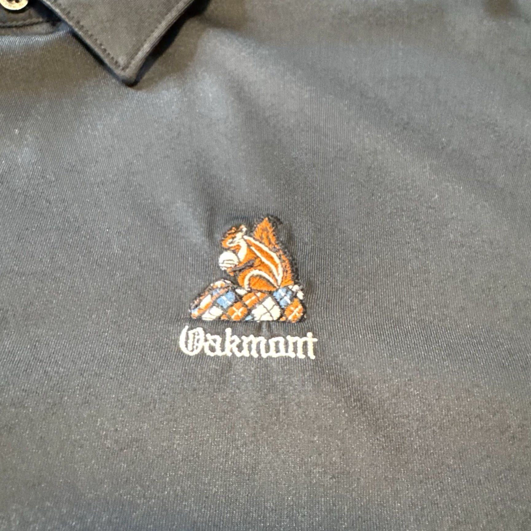 Vintage Greg Norman Shirt Mens Large Golf Black Oakmont Country Club OCC Squirrel Size US L / EU 52-54 / 3 - 2 Thumbnail
