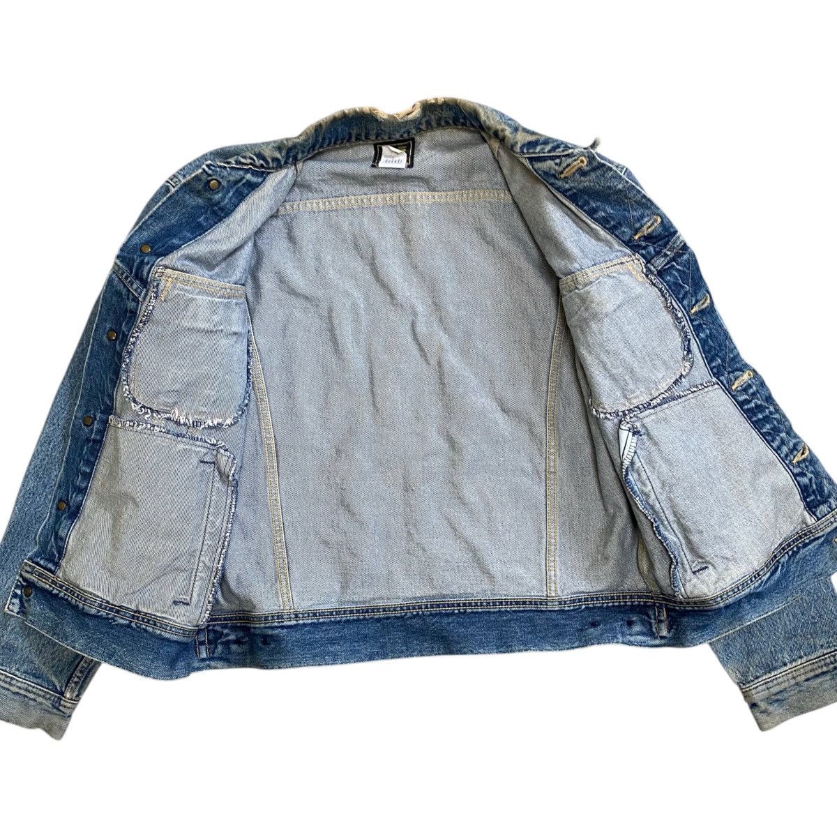 Lee × Vintage 💥80s LEE RIDER DENIM JEAN JACKET BUTTON WESTERNER Size US L / EU 52-54 / 3 - 6 Thumbnail