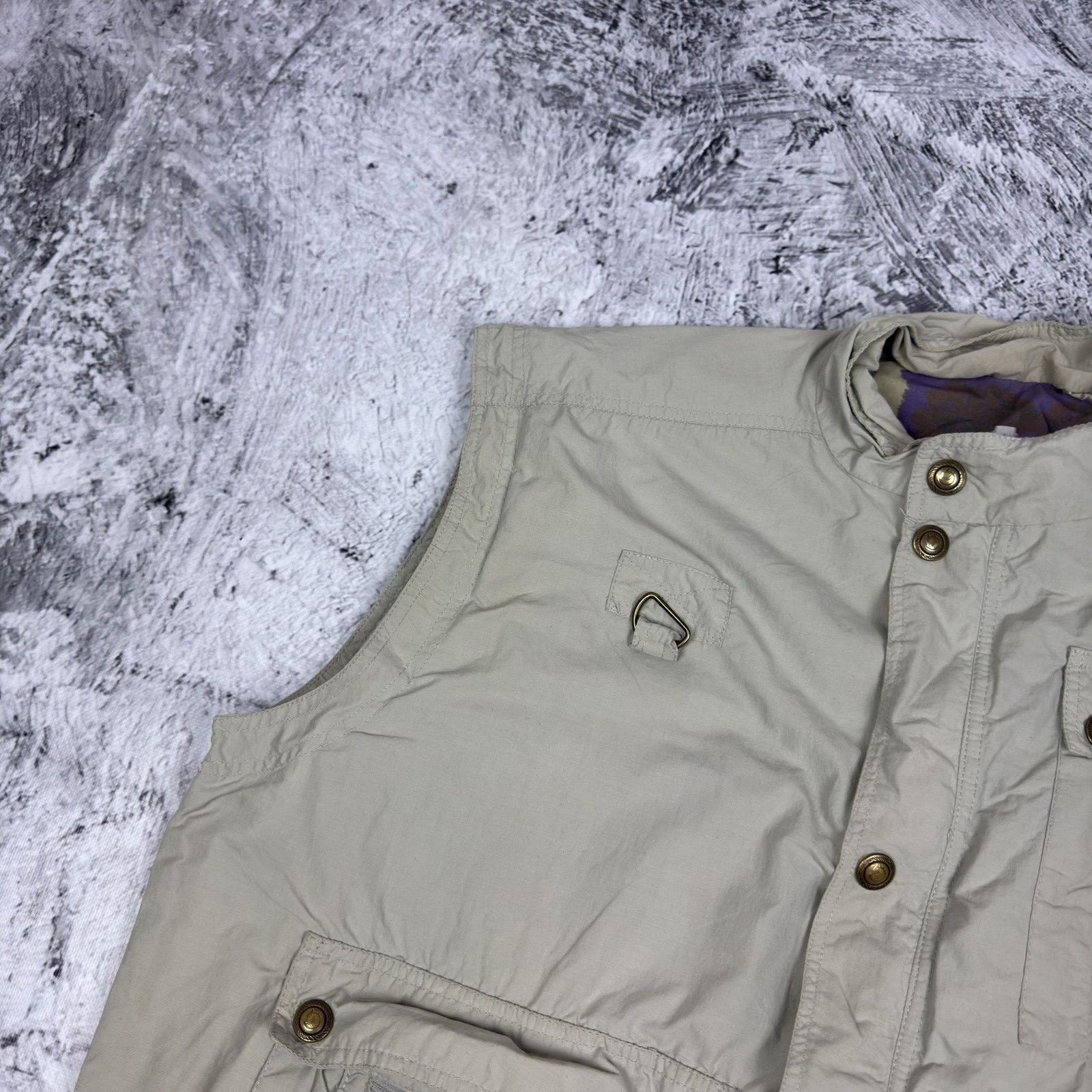 Fjallraven Fjallraven Men's beige Snap Button Multi Pockets Hiking Vest Size US L / EU 52-54 / 3 - 5 Thumbnail