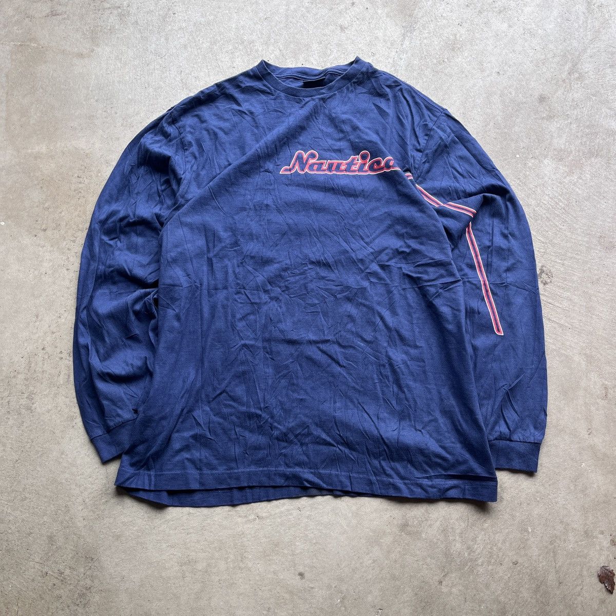Nautica Vintage Y2K Nautica Navy Long Sleeve Shirt Size US XXL / EU 58 / 5 - 1 Thumbnail