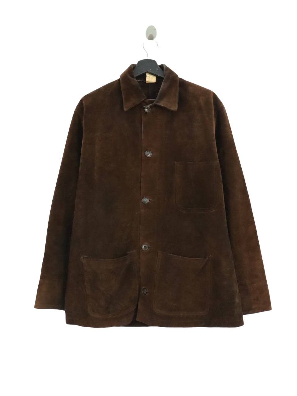 A.P.C. A.P.C. Suede Leather Workwear Coat Jacket Size US M / EU 48-50 / 2 - 3 Thumbnail