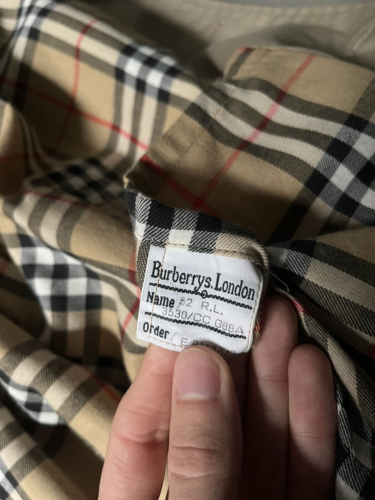 Burberry Burberrys vintage trench coat beige rare grail nova checked Size US L / EU 52-54 / 3 - 13 Thumbnail