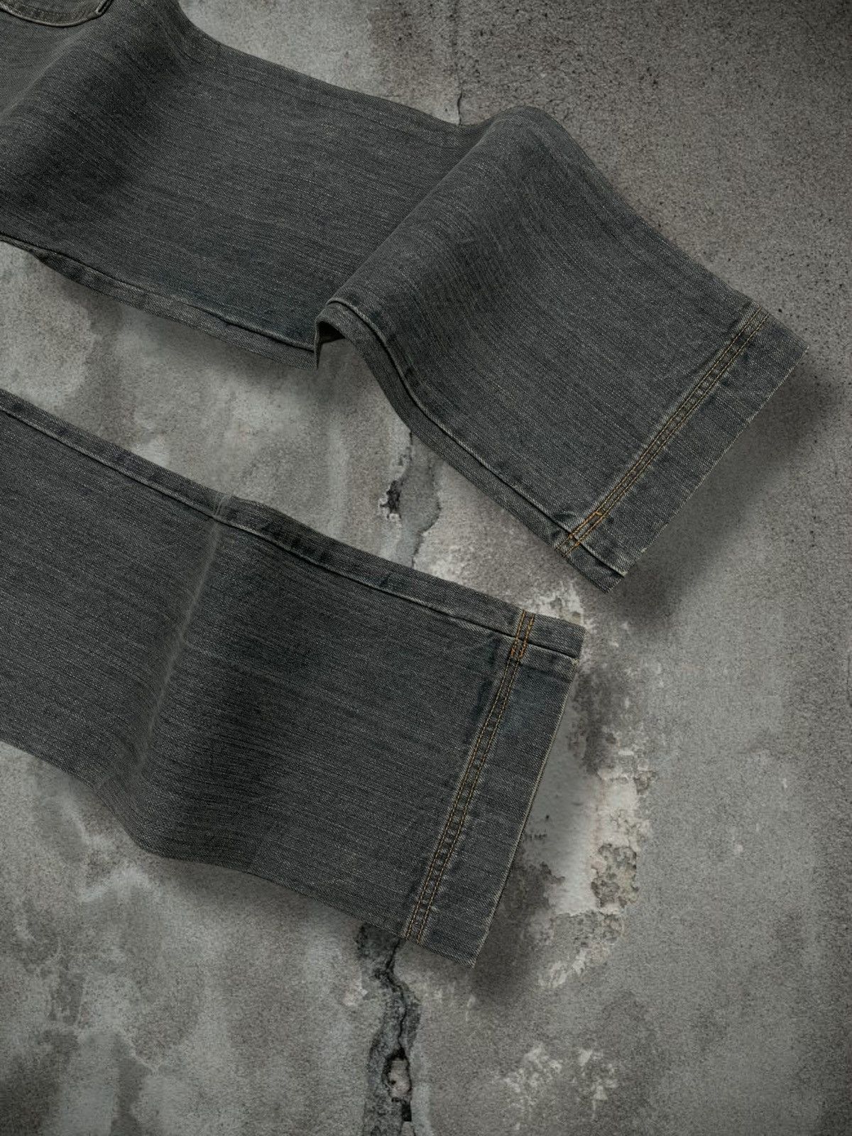 Japanese Brand Vintage 1990s Designer Japan Edge On All Green Mudwash Denim Size US 29 - 12 Thumbnail