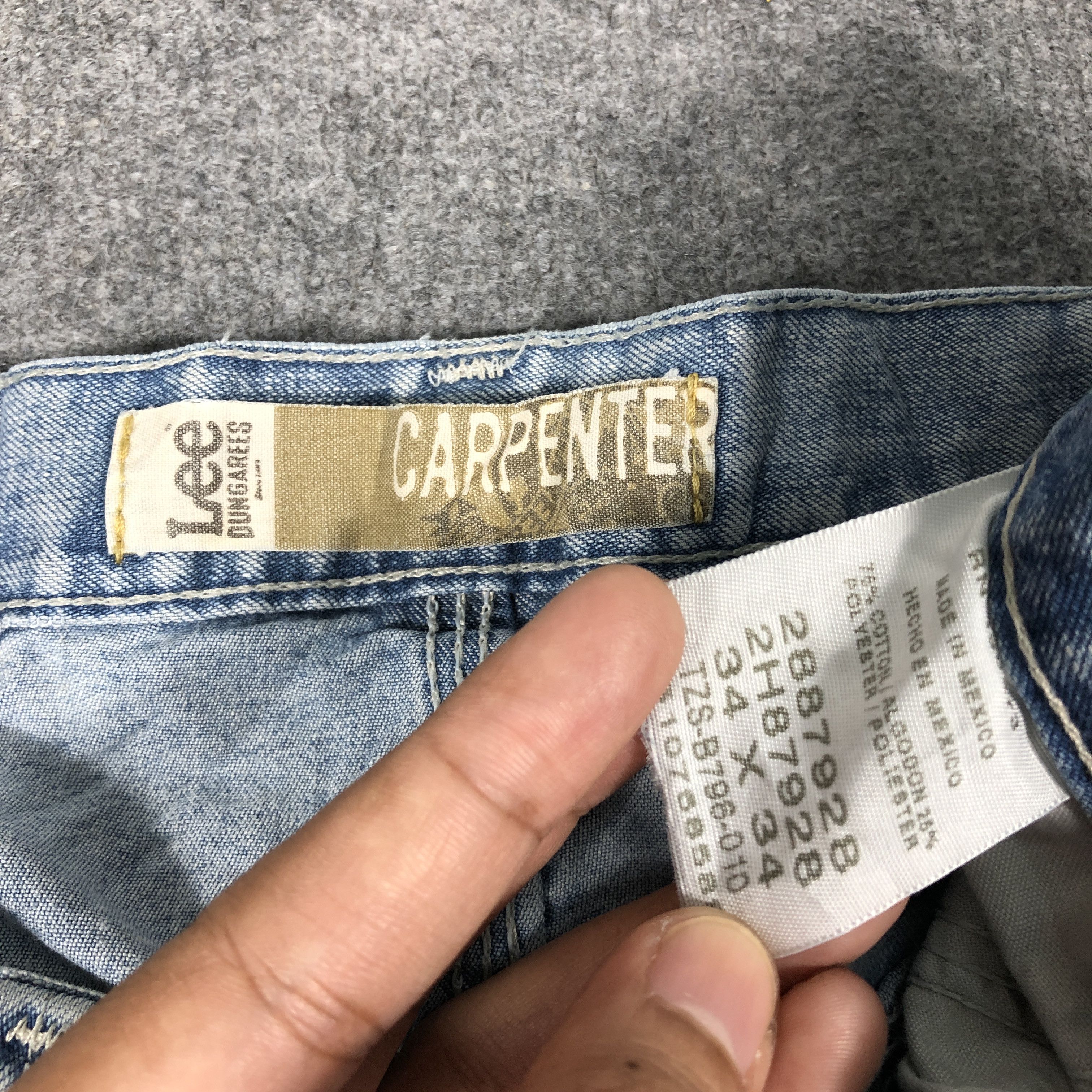 Lee × Vintage Vintage Lee Carpenter Jeans L910 Size US 34 / EU 50 - 8 Thumbnail