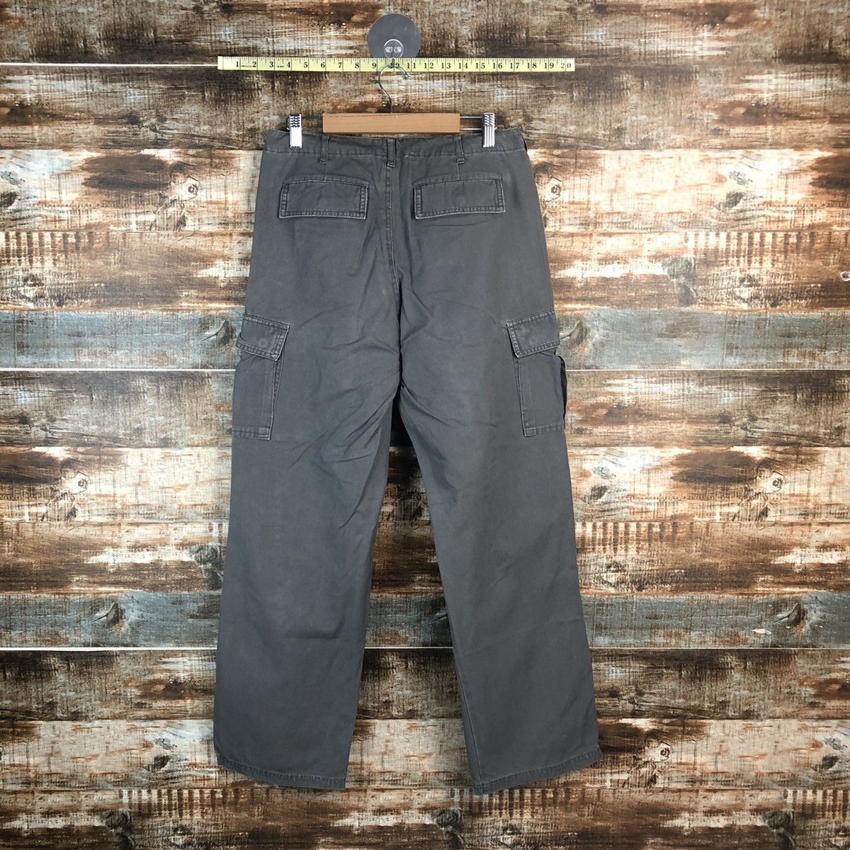 Japanese Brand DL Japanese Brand Gray Cargo Multipocket Pants #C655 Size US 27 - 13 Thumbnail