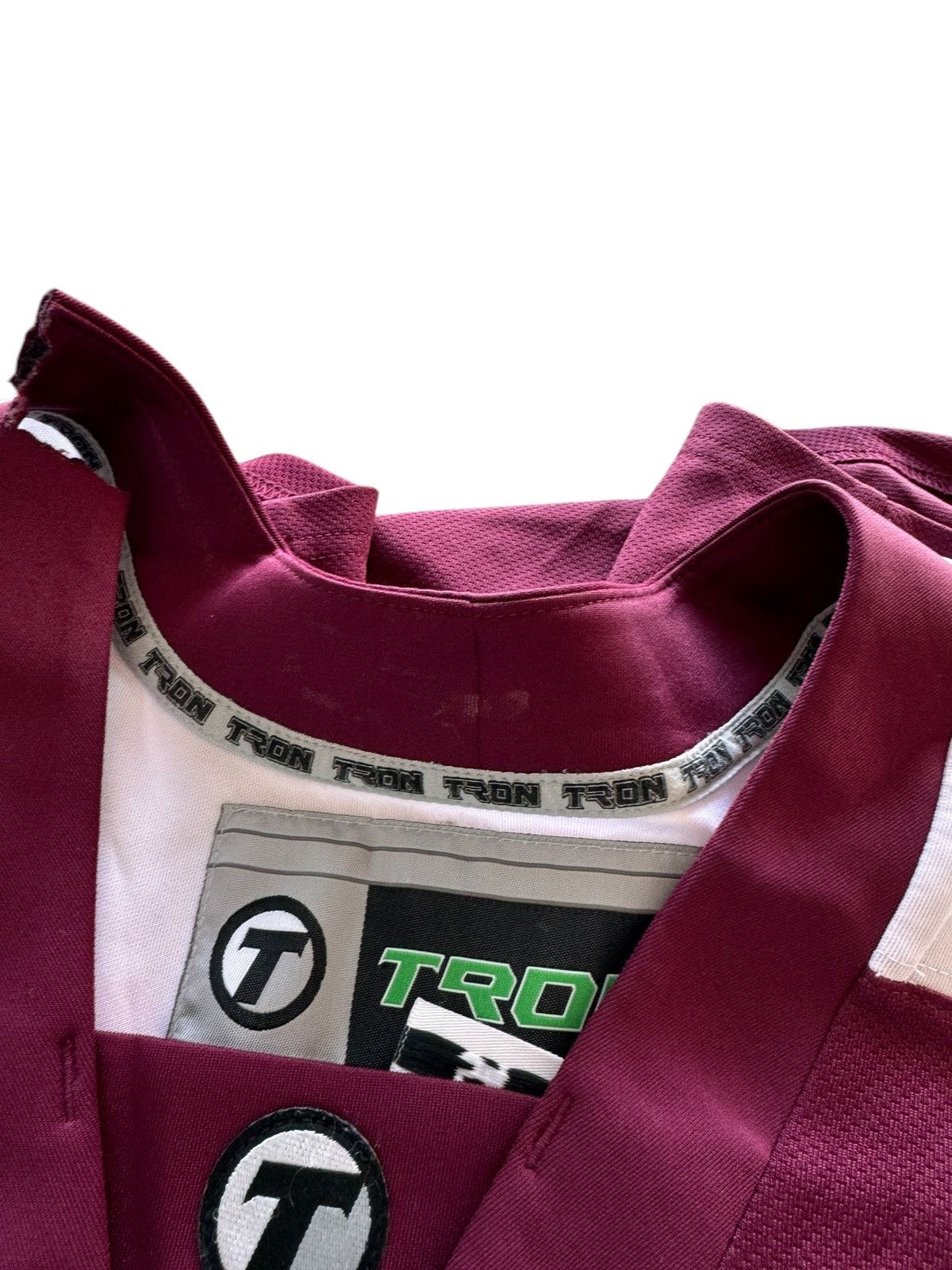 Other × Vintage Vintage Oversized Tron Blank Burgundy Baggy Hockey Jersey Size US L / EU 52-54 / 3 - 10 Thumbnail