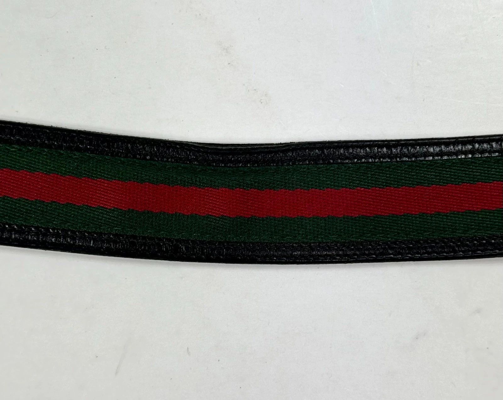 Gucci Gucci Web Green/Red Stripe GG Interlocking Belt Size 95/38 Size ONE SIZE - 6 Thumbnail