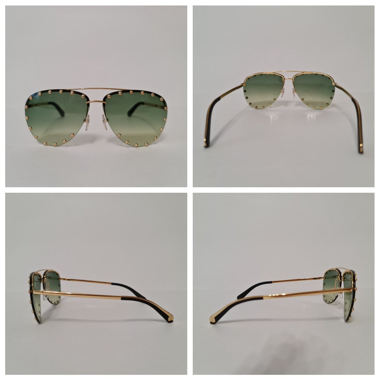 Louis Vuitton Louis Vuitton Green Olive Party Sunglasses Size ONE SIZE - 14 Thumbnail