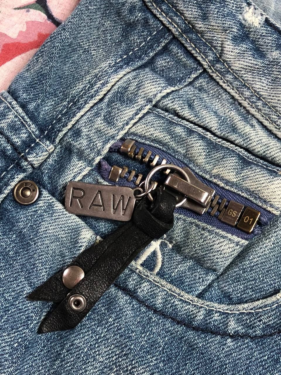 G-Star × Vintage Vintage Jeans Faded Wide Japanese Hype Size 24" / US 00 / IT 34 - 11 Thumbnail