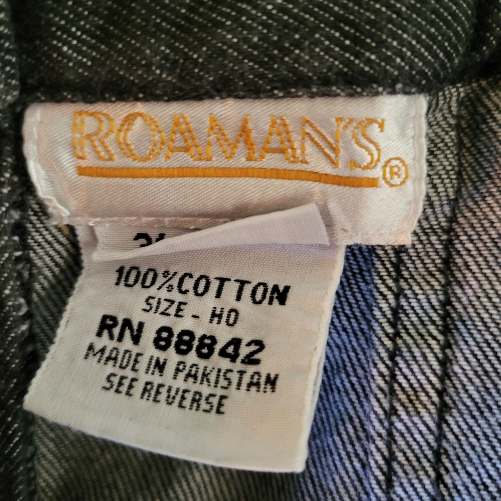 Vintage Roamans 8 Black Denim Long A Line Skirt Cotton Maxi Modest F Size 30" / US 8 / IT 44 - 3 Thumbnail