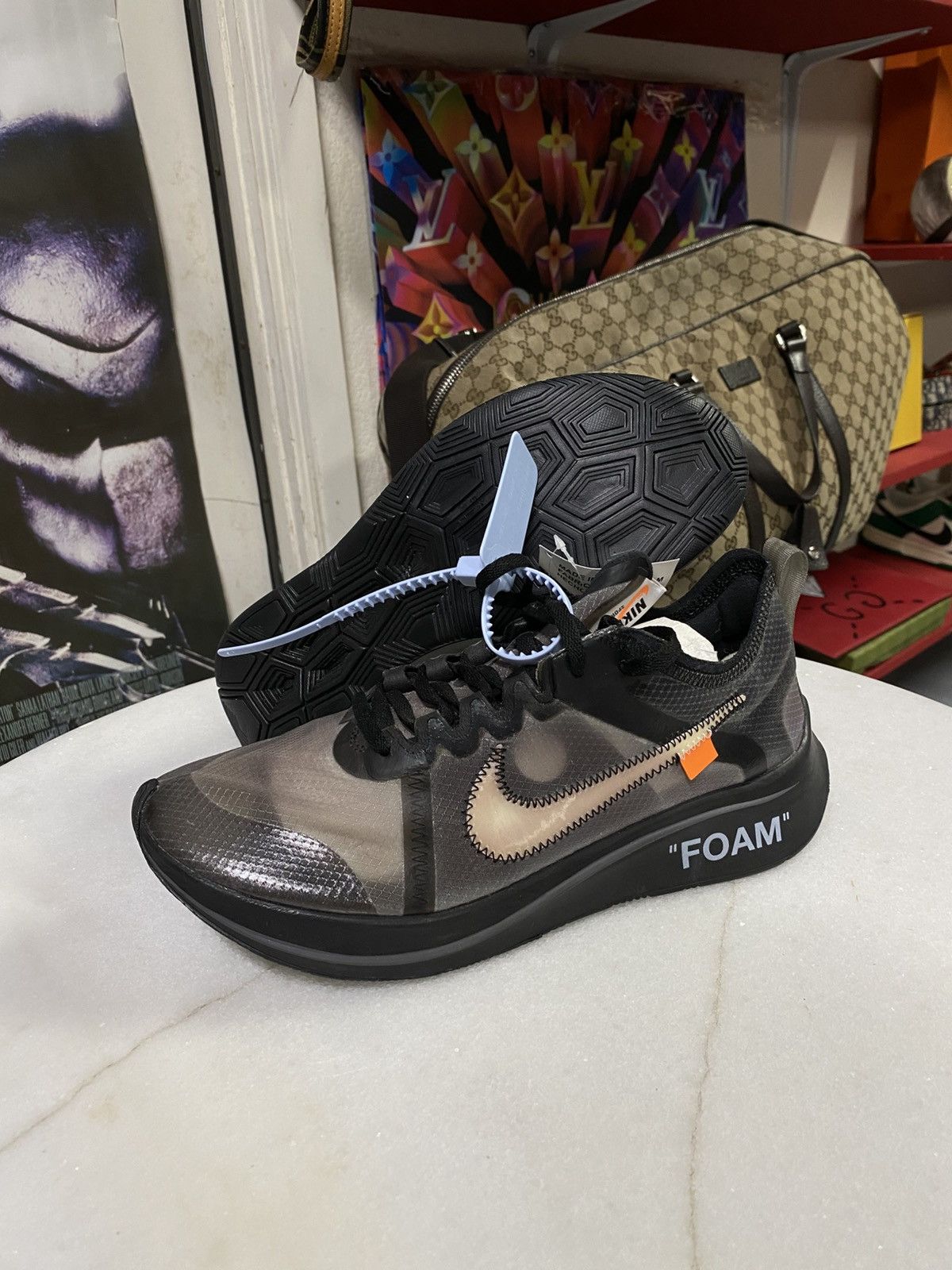 Other Off-White Nike Zoom Fly Black Mens Sneakers Size 8 Size US 8 / EU 41 - 2 Thumbnail
