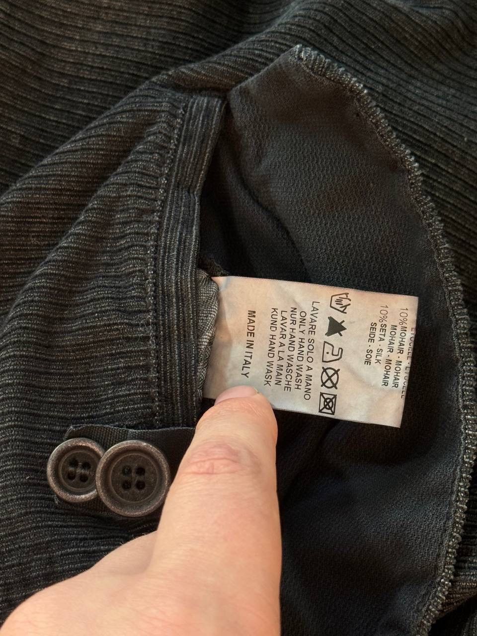 Transit Uomo Transit Uomo Men’s XL Black Corduroy Blazer Avant Garde Size 44L - 8 Thumbnail